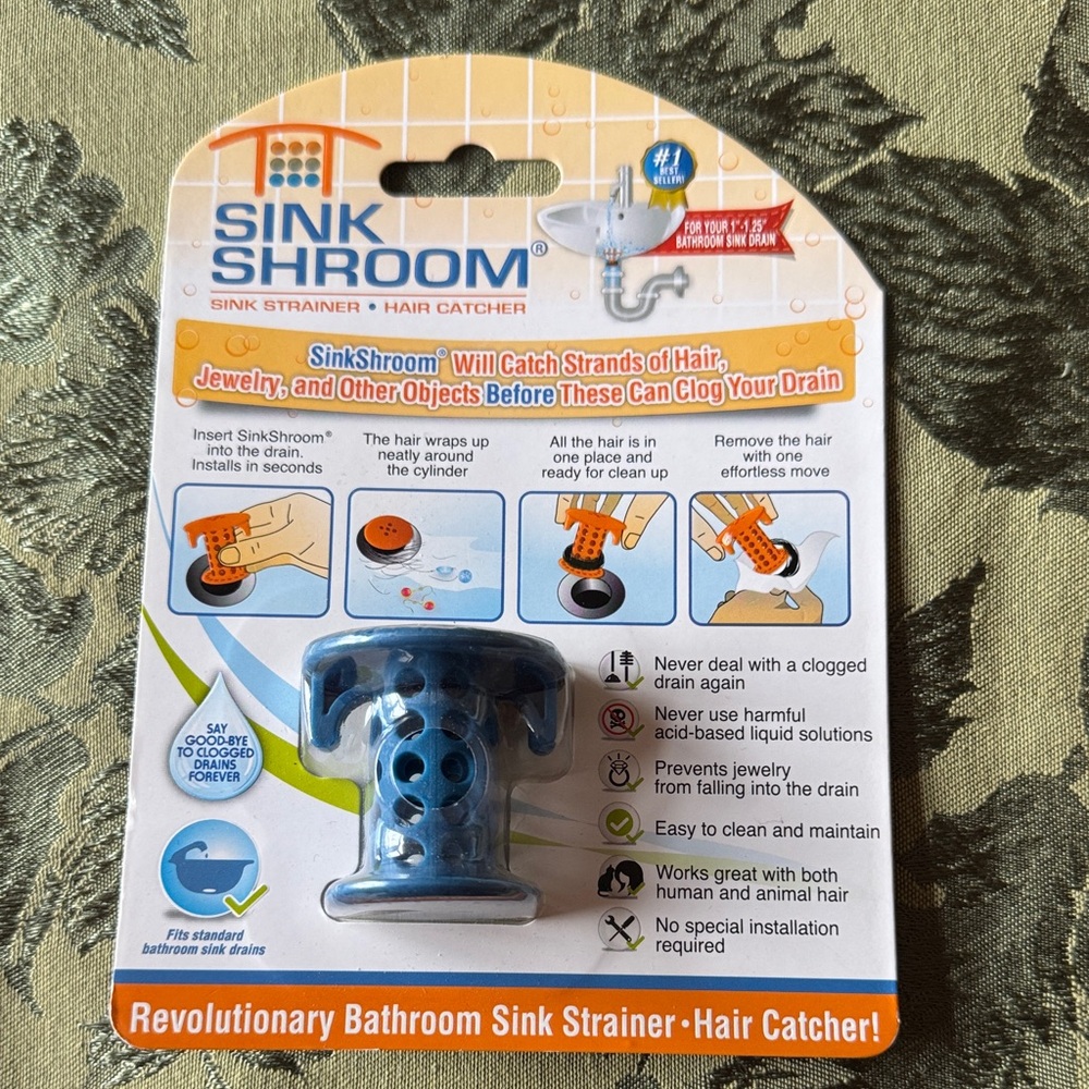 Sink Shroom Hair Catcher - keep your drain clear!